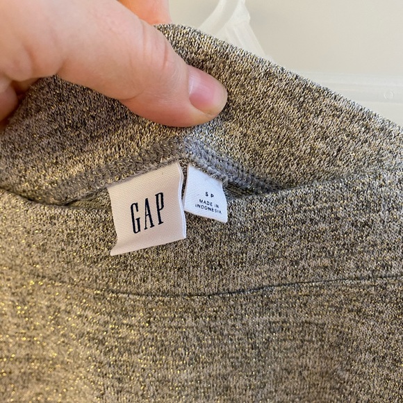 Gap | Softspun Metallic Midi Circle Skirt | Size Small - Picture 6 of 7